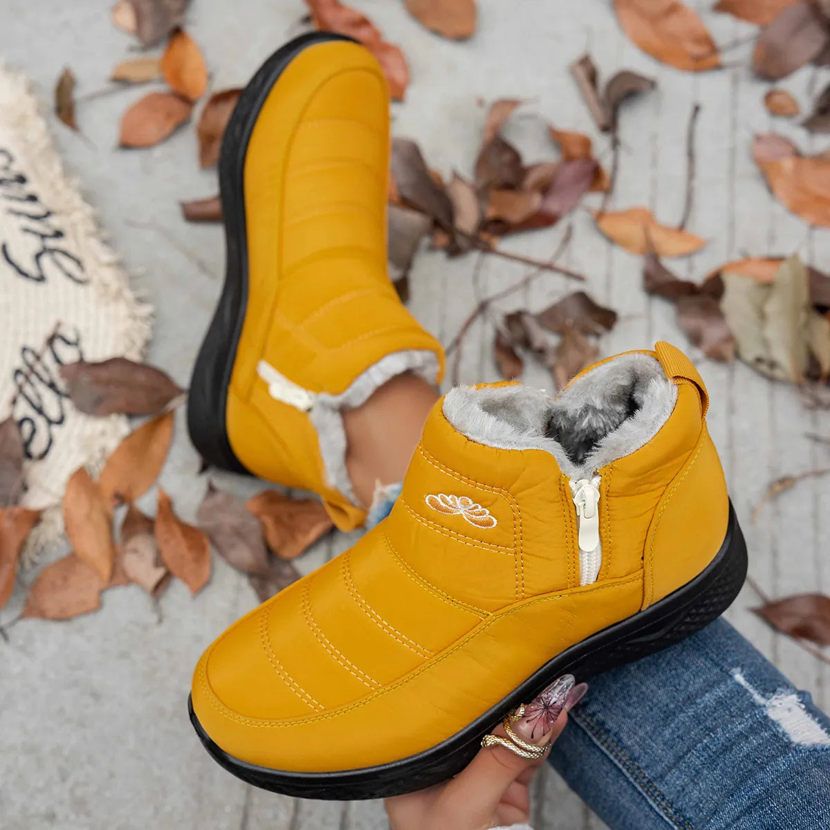 CozyWinter™ Women’s Waterproof Winter Boots – Non-Slip & Easy Zip-On