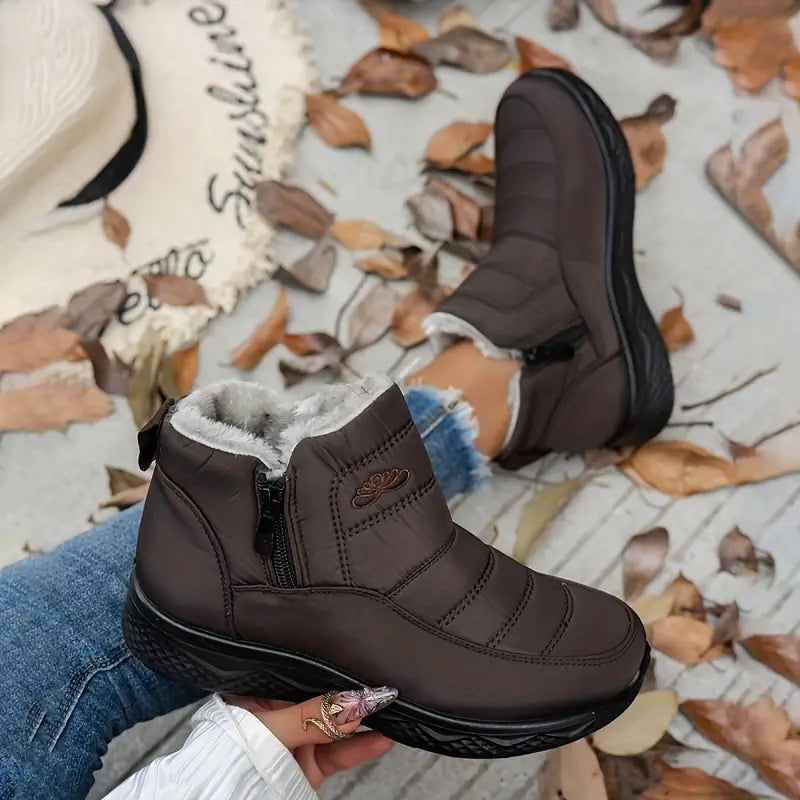CozyWinter™ Women’s Waterproof Winter Boots – Non-Slip & Easy Zip-On
