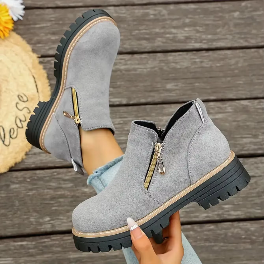 EasyStep™ Side-Zip Ankle Boots – Easy On Comfort with Built-In Stability