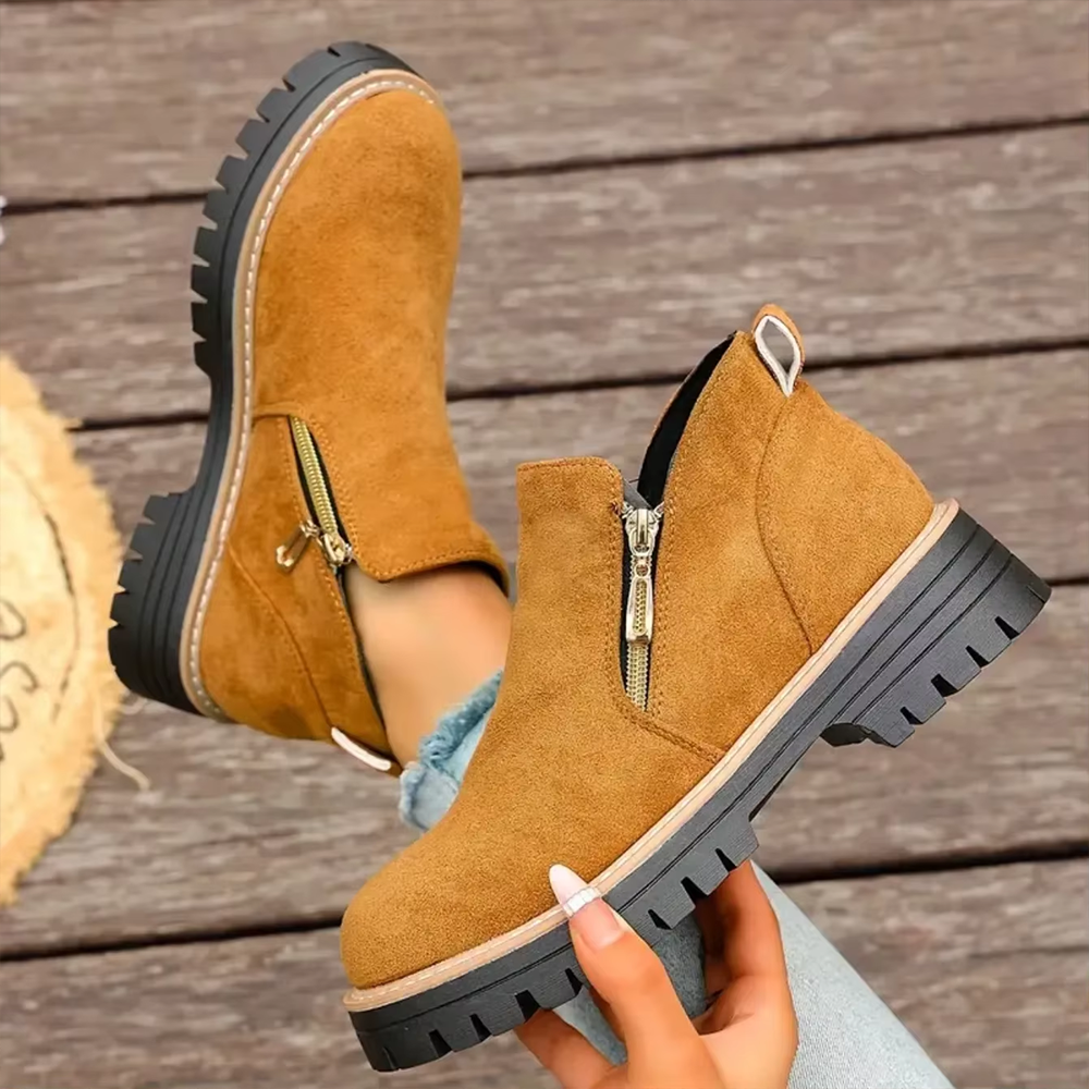 EasyStep™ Side-Zip Ankle Boots – Easy On Comfort with Built-In Stability