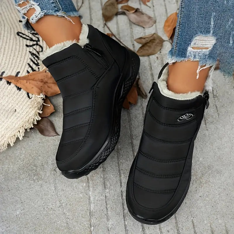 CozyWinter™ Women’s Waterproof Winter Boots – Non-Slip & Easy Zip-On