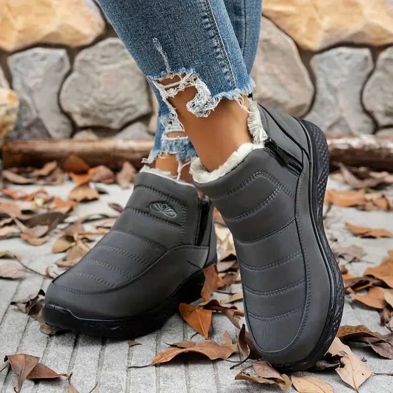 CozyWinter™ Women’s Waterproof Winter Boots – Non-Slip & Easy Zip-On