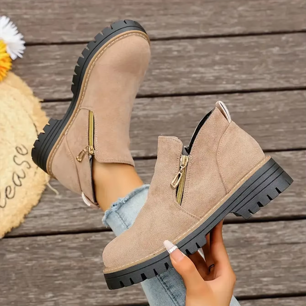 EasyStep™ Side-Zip Ankle Boots – Easy On Comfort with Built-In Stability