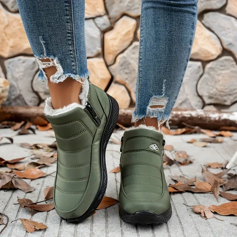 CozyWinter™ Women’s Waterproof Winter Boots – Non-Slip & Easy Zip-On
