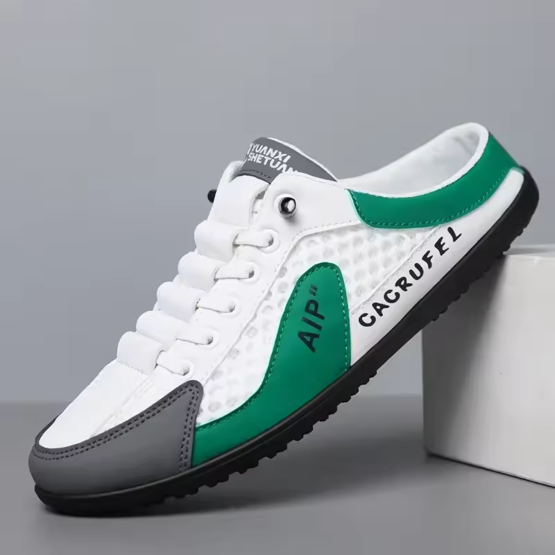 Men's Orthopedic Soft-Soled Casual Half Slippers – Trendy Summer Sneakers for Comfort & Support.