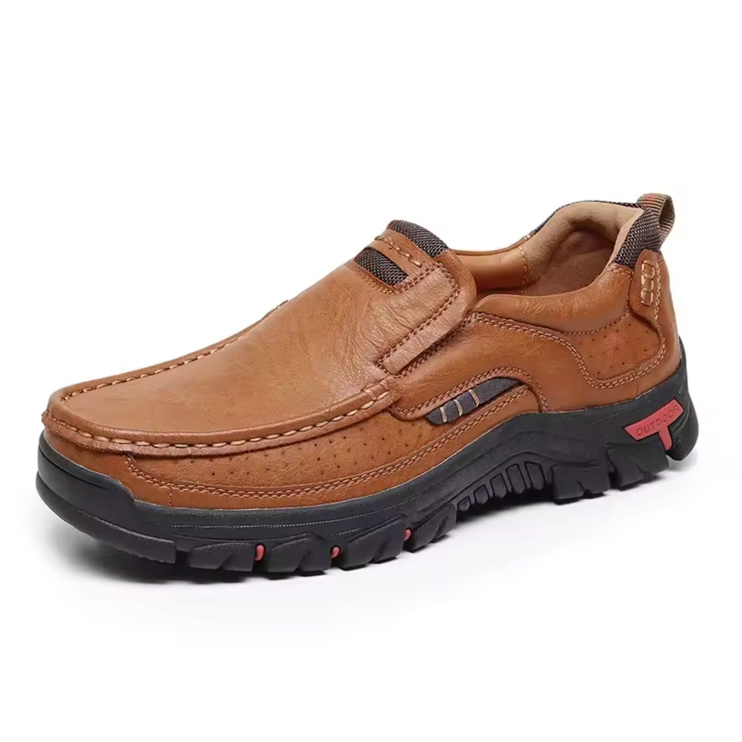 Men's Waterproof Non-Slip Leather Shoes – Soft Comfort & Orthopedic Support