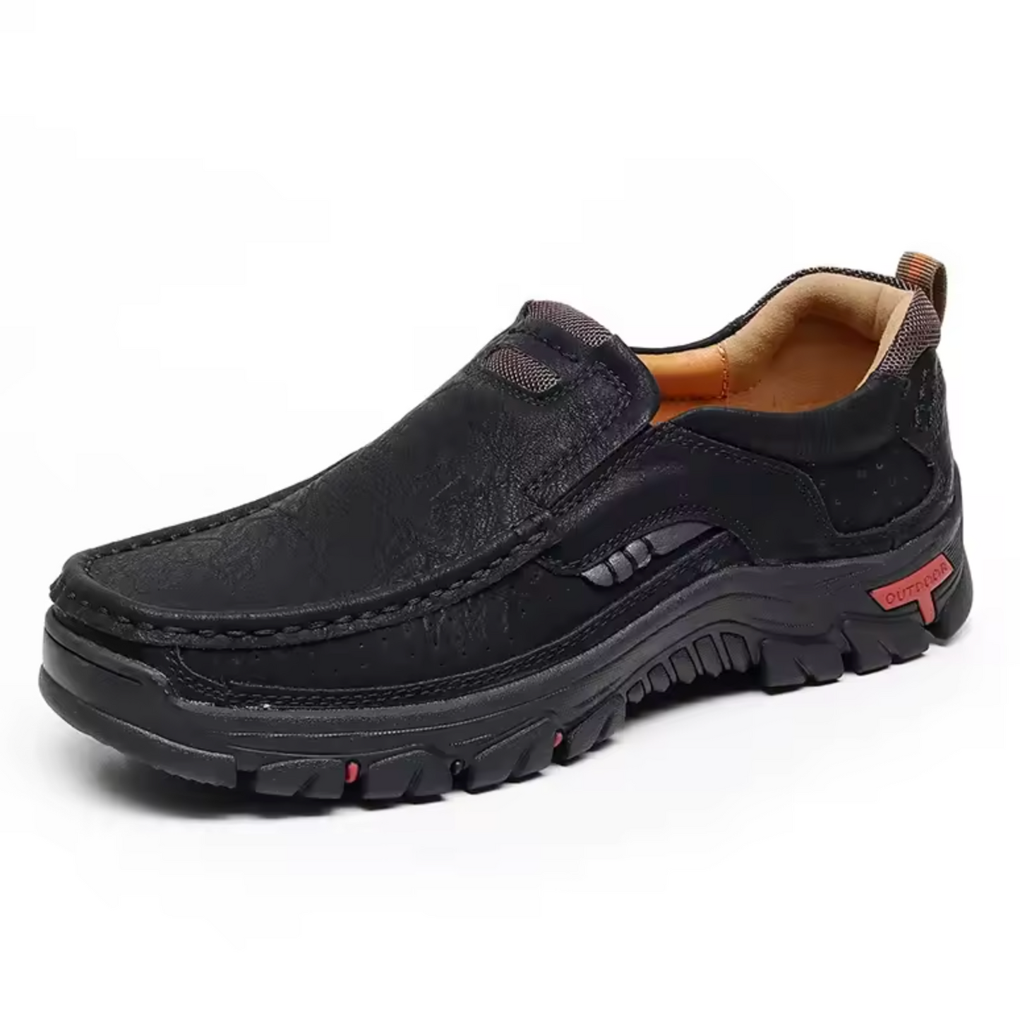 Men's Waterproof Non-Slip Leather Shoes – Soft Comfort & Orthopedic Support