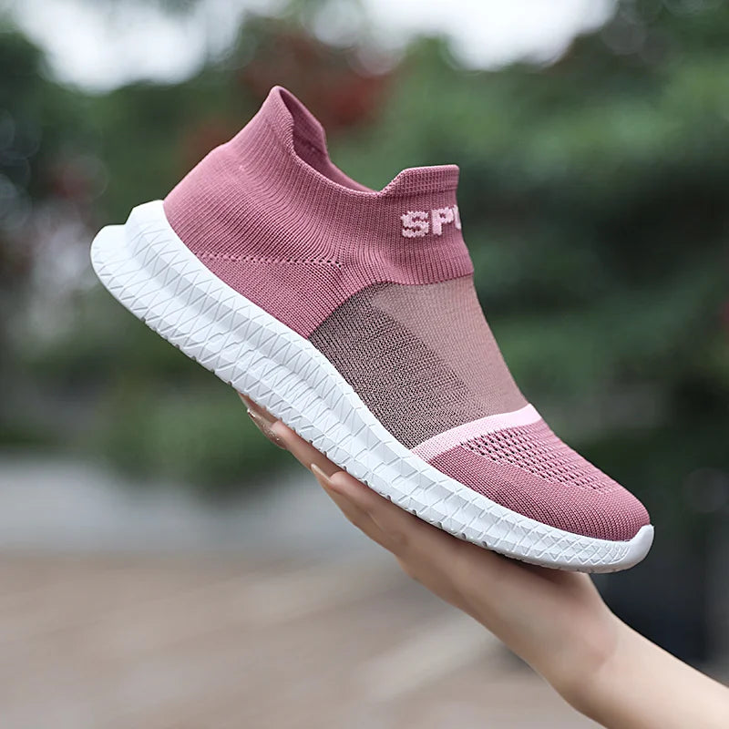 ComfortStep™ Women's Breathable Summer Slip-On Sneakers, Orthopedic Lightweight Walking Shoes