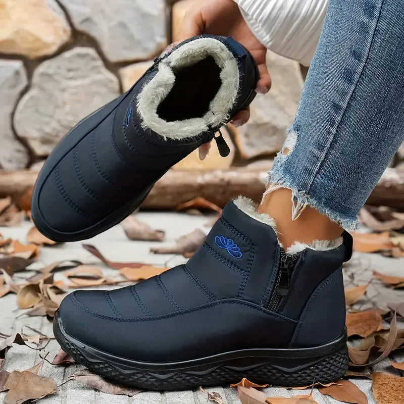 CozyWinter™ Women’s Waterproof Winter Boots – Non-Slip & Easy Zip-On