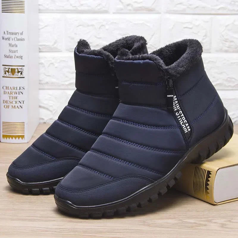 CozyStep™ Men's Waterproof Side-Zip Winter Boots – Ultra Warm & Orthopedic Comfort